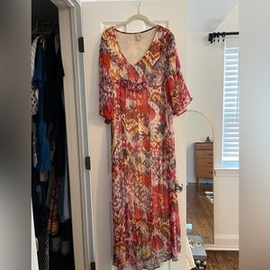 Lucky brand floral maxi dress